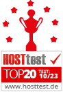 Auszeichnung als Top-20-Webhoster 10/2023